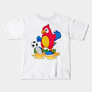 Parrot as Soccer player with Soccer Kids T-Shirt